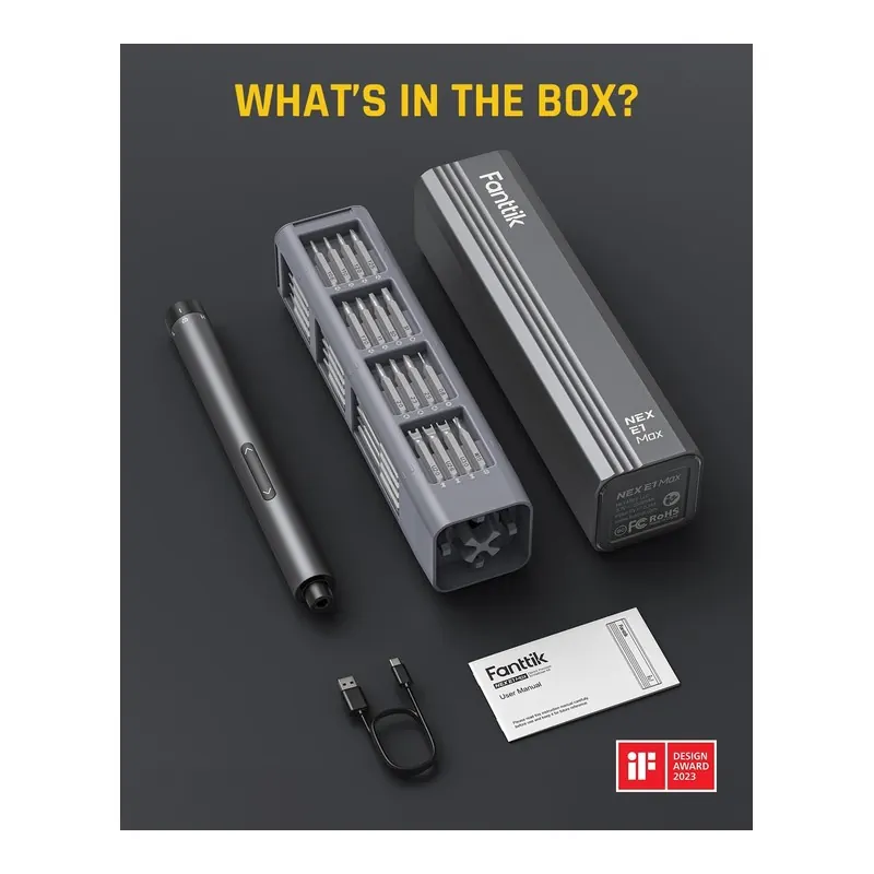 Fanttik E1 NEX electric screwdriver kit, product photo