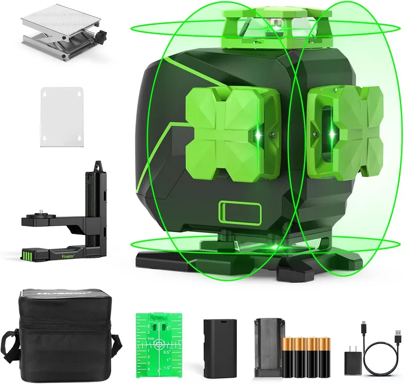 Huepar 16-line green laser level, product photo