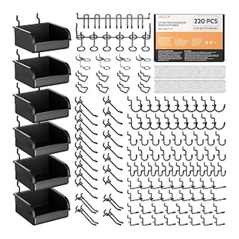 INCLY 220-piece pegboard kit, product photo
