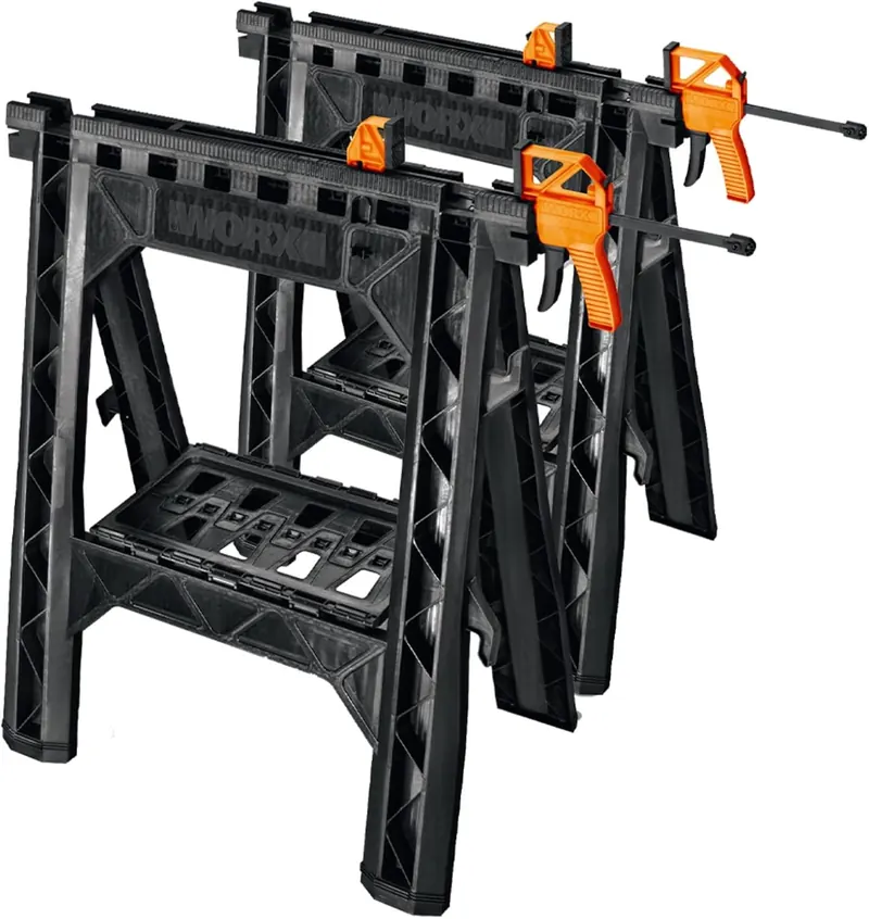 Worx WX065 clamping sawhorses, product photo